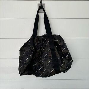VS Pink Green Black Packable Duffle Bag